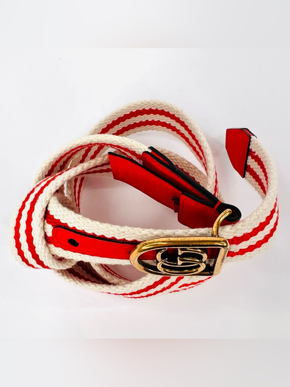 Gucci Double G Hirat Nautical Boating Braided Cotton Logo Belt 90 cm / 36 in - Picture 7 of 7